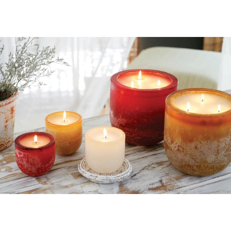 Bougie d'innovation, H 4 po x l 4,25 po x P 4,25 po, Cassonade