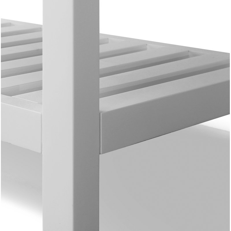 Ensemble de meuble-lavabo double l 72 po x P 22 po x H 34,5 po Carrie, Blanc | Nickel brossé