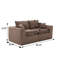 Ensemble de causeuse modulaire en velours côtelé, canapé modulaire sans assemblage avec housse amovible-1248909140