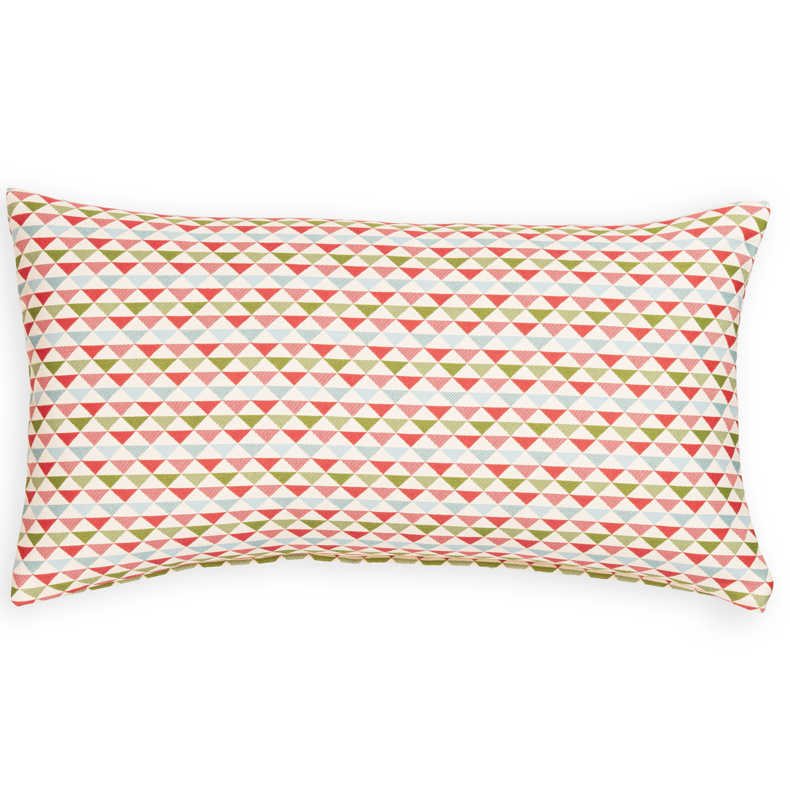Mauna Geometric Indoor/Outdoor Throw Pillow, Green, Rectangle 14"H x 36"W