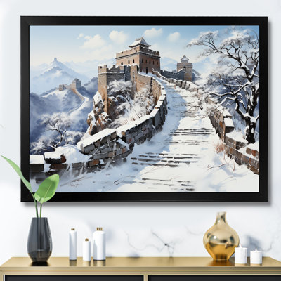 Grande muraille de Chine en hiver 2 - Art mural Chine