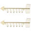 6 Hook Wall Storage Organiser with Key Hooks-173529645