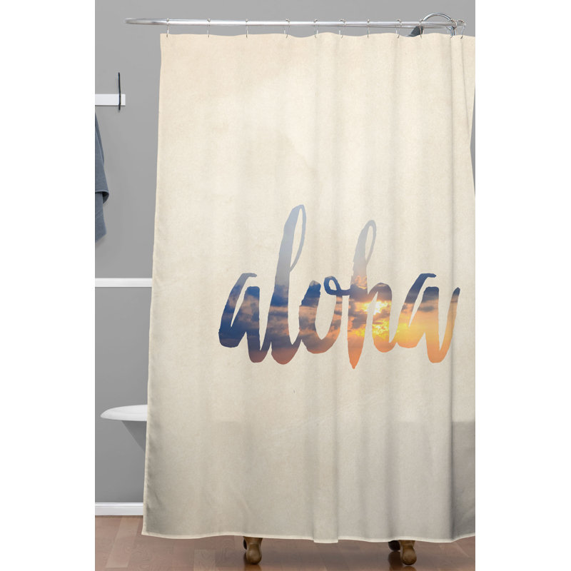 Rideau de douche simple en polyester Darina