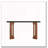 59'' Console Table Long Wood Sofa Table Behind Couch Table