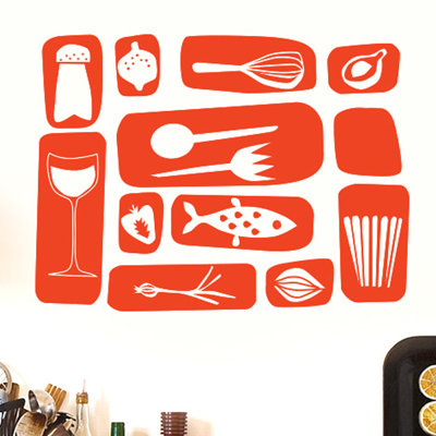 Kitchen Symbols Wall Sticker