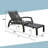 Haverhille Outdoor Wicker Chaise Lounge Set with Retractable Ottoman