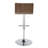 Arabelle Swivel Upholstered Adjustable Height Counter Stool with Metal Frame-87183657-87183658