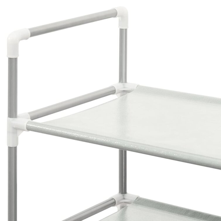 Shoe Rack 4-Tier Shoe Storage Organizer Shelf Holder for Entryway Metal Rebrilliant