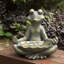 Statue bronze de grenouille de yoga MGO