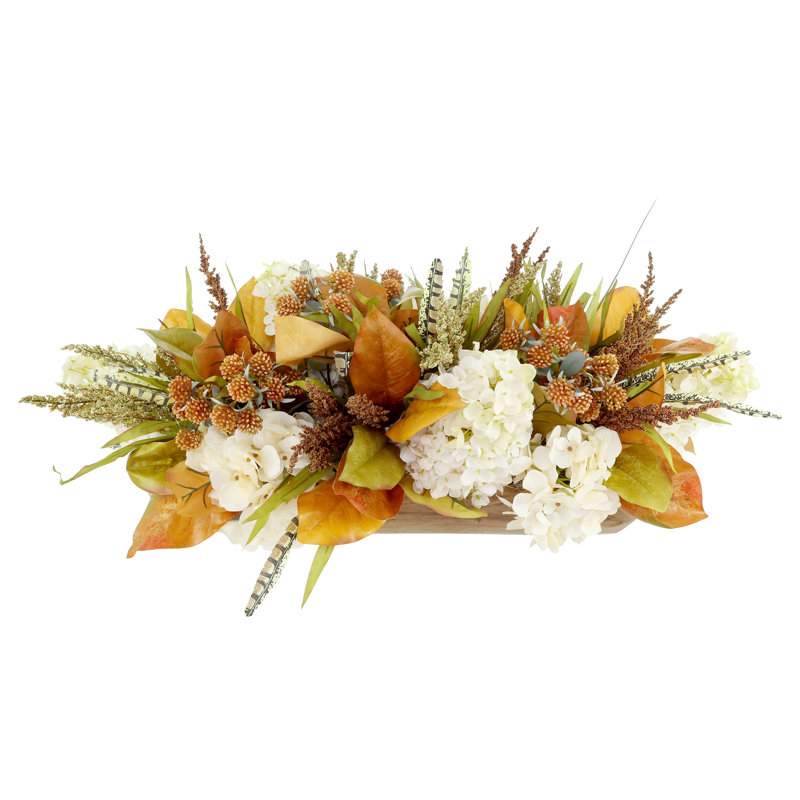 Fall Arrangement with Hydrangeas and Berries