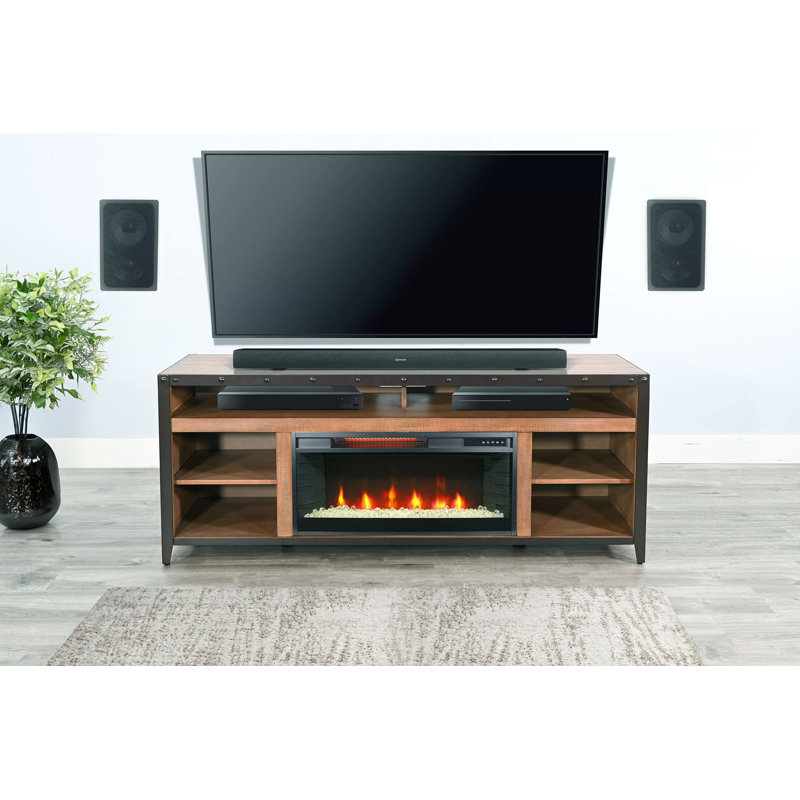 Console multimédia 63 po avec foyer électrique