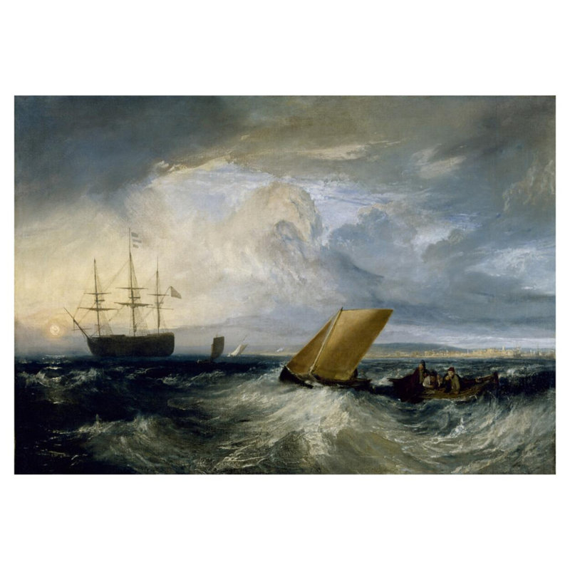 «Sheerness as vu from the Nore» par Joseph Mallord William Turner - Estampe numérique, H 32 po x l 40 po