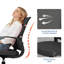 Chaise de bureau ergonomique en filet, chaise de bureau pivotante avec accoudoirs pivotants rabattables