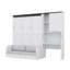 Lit escamotable double tout-en-un, bureau et armoire de rangement avec fonctions polyvalentes-96639442
