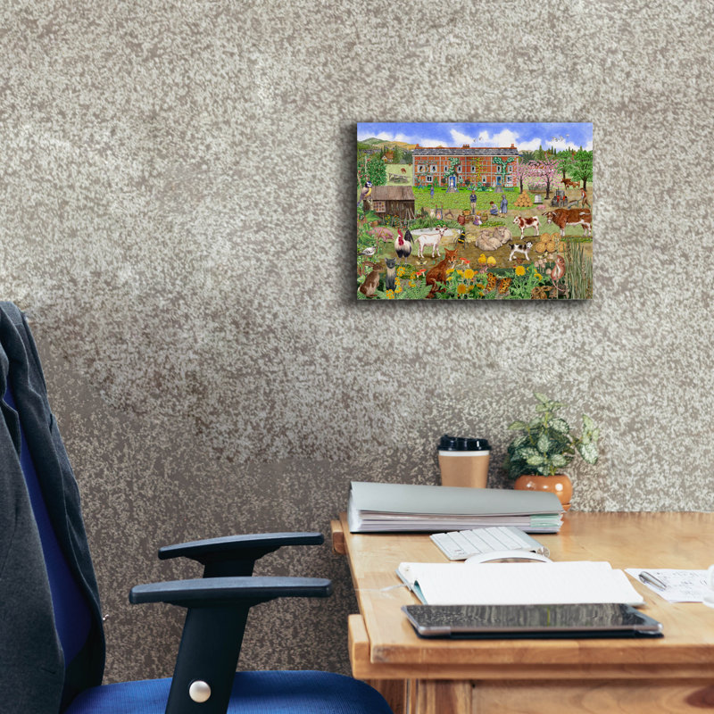  «Country Cottage 1» par Gale Pitt, art mural sur toile, 16 po x 12 po, H 12 po x l 16 po