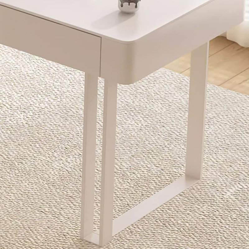 Bureau crème avec rangement spacieux, H 29,5 po x l 47,2 po x P 21,7 po