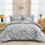 Ensemble d'édredon botanique réversible 7 pièces Ensemble de literie complète en microfibre douce pour toutes les saisons-122486620-122486630