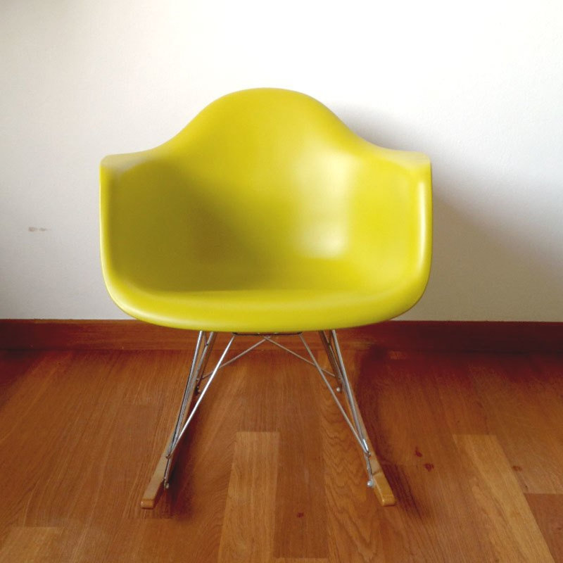 Chaise berçante pour enfants 17 po Damos, Jaune