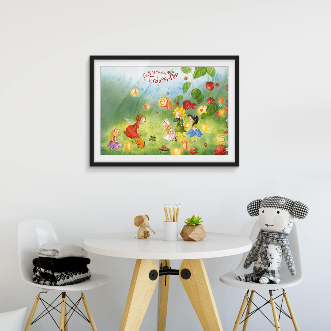 Gerahmtes Poster Strawberry Fairy Lanterns