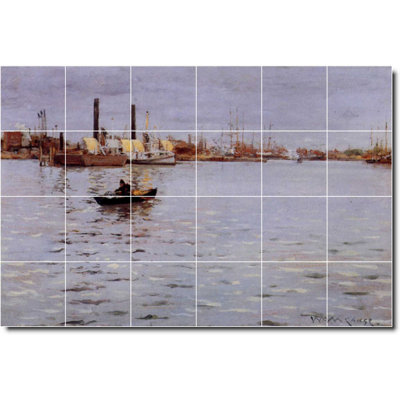 72" x 48" Ceramic Painting Decorative Mural Tile 12" x 12"