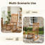Chaise berçante de patio en bois massif Classic (ensemble de 2)-1168716546