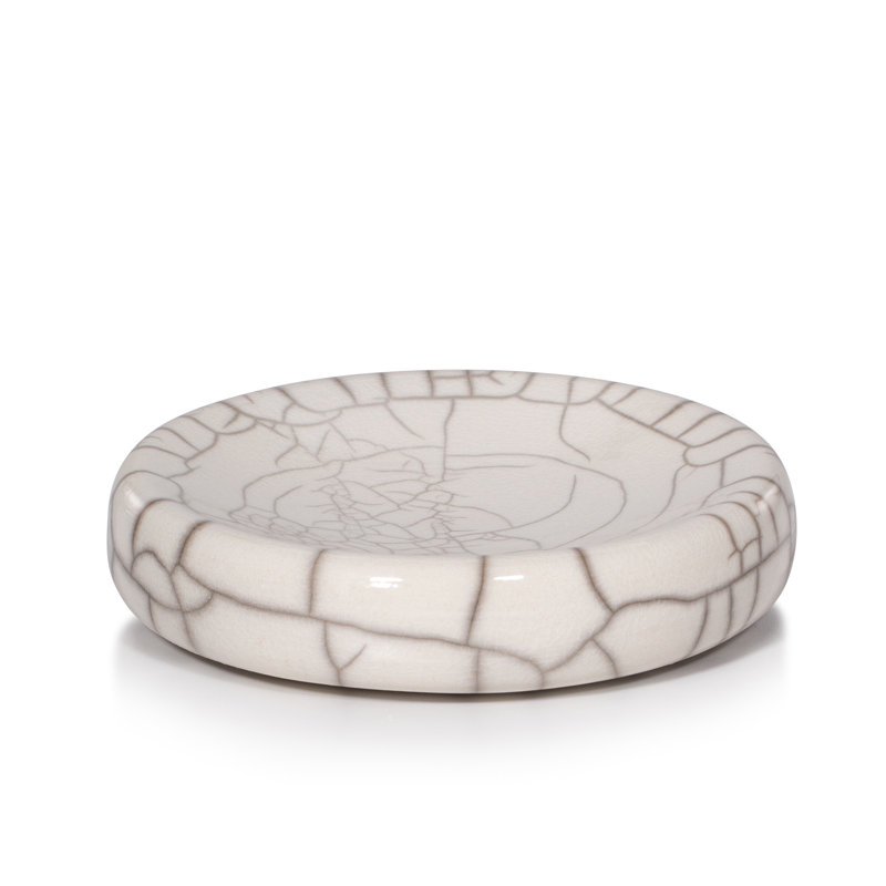 Raku Crackle Soap Dish