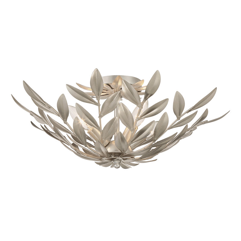  Plafonnier semi-encastré 20,75 po Taliaferro, Argent argent
