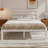 Lavallee Bed Frame with Simple Style Headboard, Solid Steel Slat Support, Enough Storage Space-694146676-694146677