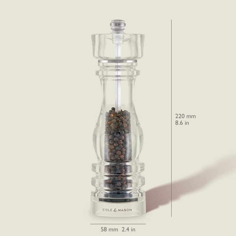 Brand Pepper Mill, 20" H x 6" W x 6" D