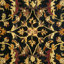 Tapis oriental en laine noir, rouge, vert et or fabriqué et touffeté à la main Cranmore-19260447