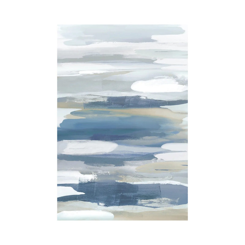 Intuition Blue by Jackie Hanson - Wrapped Canvas Print, 30.48 cm H x 45.72 cm W
