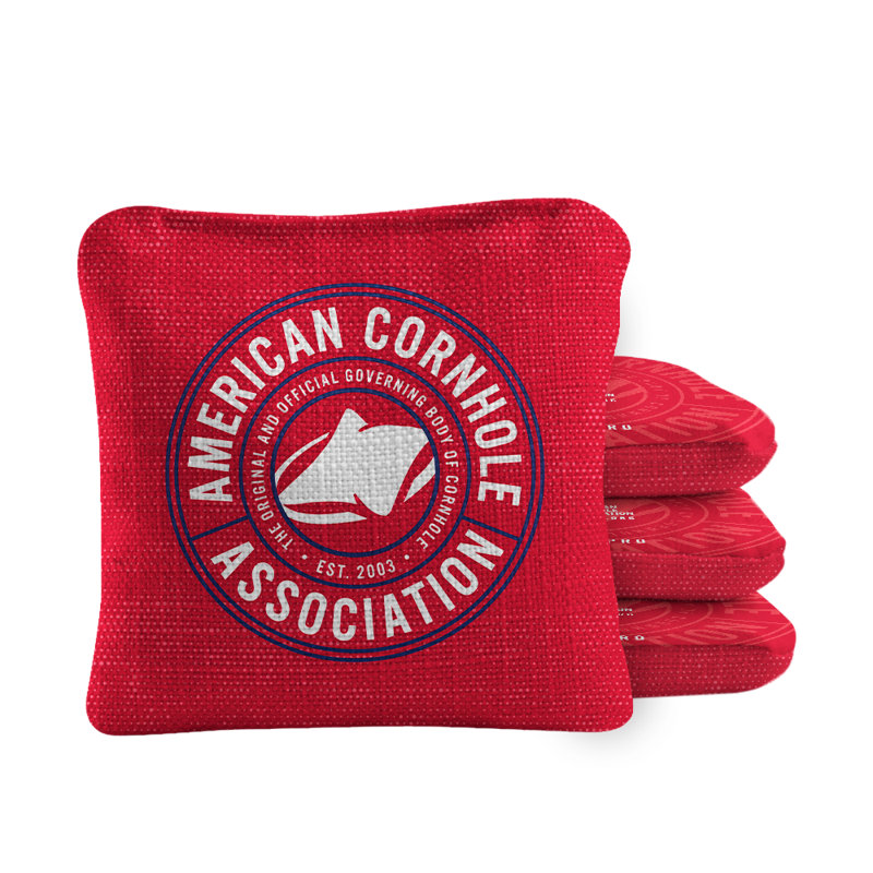 Insigne de tournoi officiel ACA Synergy Pro sacs de cornhole, Rouge