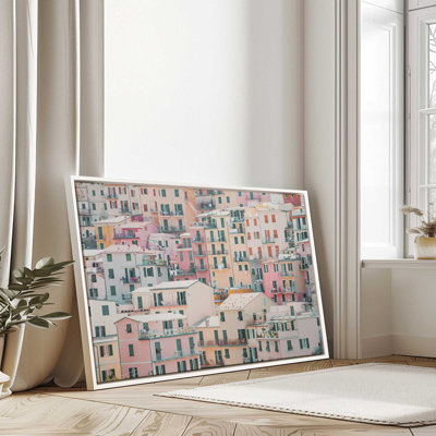 «Pastel Village», reproduction sur toile