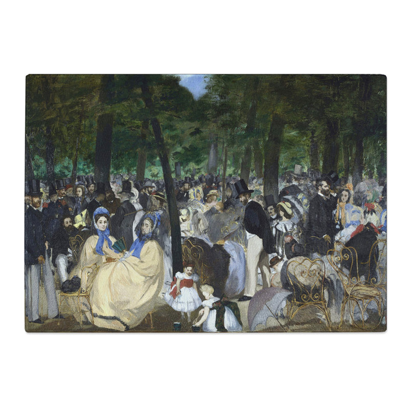 Music in the Tuileries Gardens by Edouard Manet Chopping Board, 0.4cm H x 20cm W x 28.5cm L