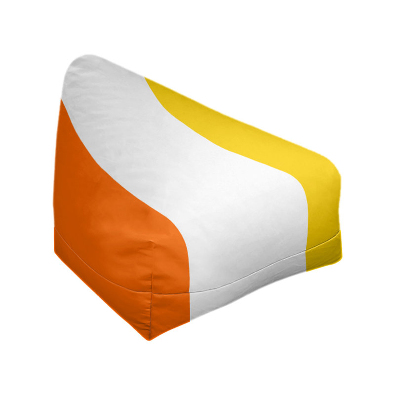 Housse de sac de pois standard Miami, Rouge orangé / blanc / jaune