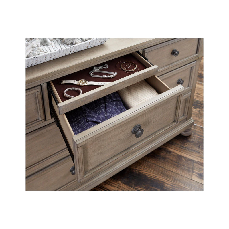Ensemble de chambre avec lit-bateau 5 pièces Camiah, Blanc antique, Très grand