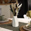 Ensemble de 12 petits vases blancs, vases à bourgeons blancs en vrac pour herbes de la pampa, décoration de centre de table de mariage, style bohème moderne pour vase rustique