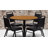 Ahlam 36'' Round Laminate Table Set with X-Base and 4 Trapezoidal Back Banquet Chairs-24678195