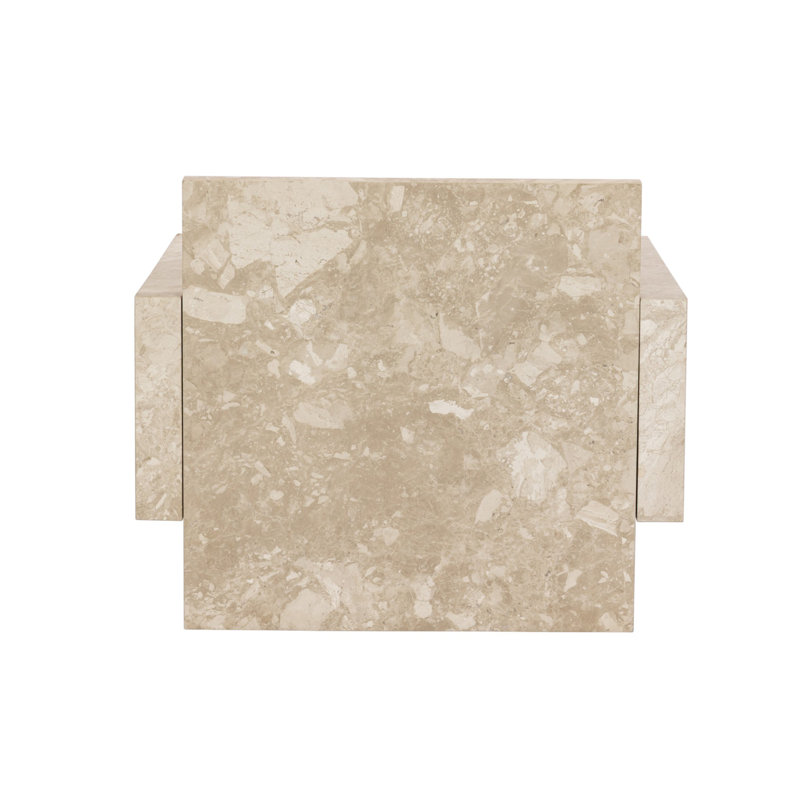 Romano Marble End Table, Lunar Marble