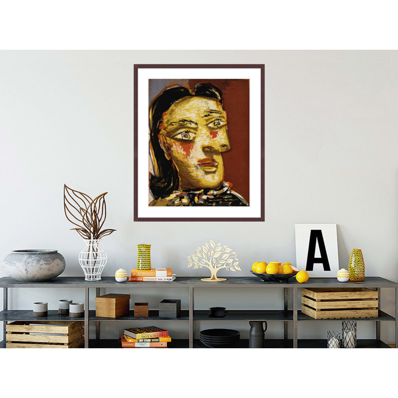 Tête de femme n ° 4 (Portrait de Dora Maar) par Pablo Picasso, impression giclée encadrée, H 40,29 po x l 33,5 po