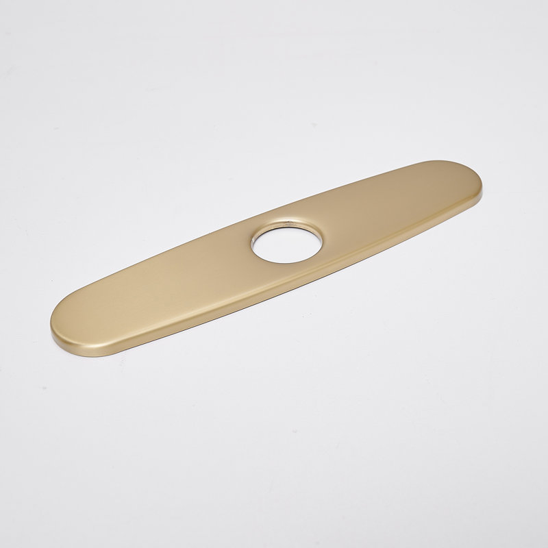 Hole Cover Deck Plate, Brushed Gold