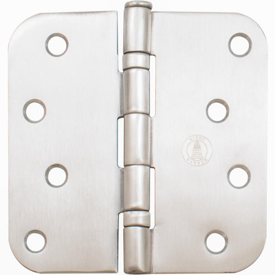 Charnières de porte à roulement à billes 4 po, angle de rayon de 5/8 po
