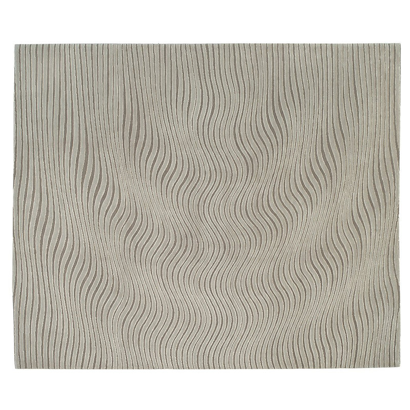 Glacier Wool Abstract Area Rug, Rectangle 8' x 10'