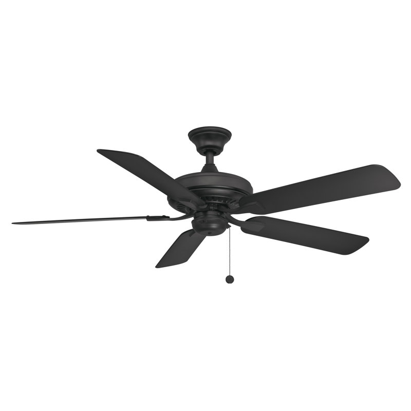 Edgewood 52-Inch Black Composite Blade Indoor/Outdoor Ceiling Fan