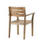 Ensemble de salle à manger d'extérieur moderne en bois (6 chaises et 1 table), idéal pour les repas en famille et pour recevoir des invités.