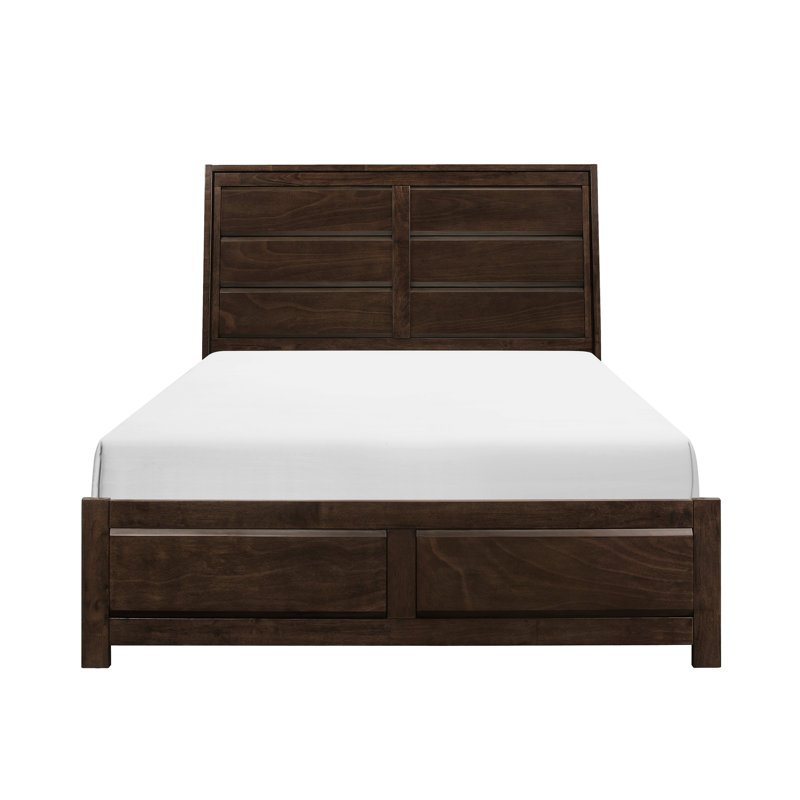 - Très grand lit double - Mobilier en bois avec finition d'ombrage contemporaine incluse