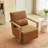 Swivel Armchair With Solid Wood Base (Set Of 2)-97329254