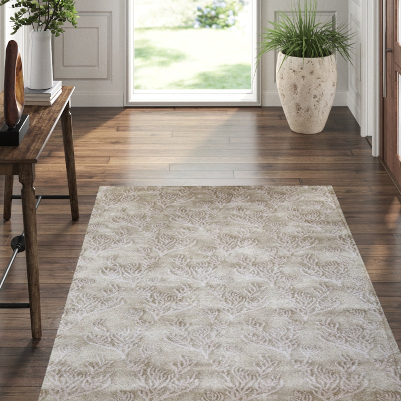 Hand-Knotted High-Quality Gray Area Rug
