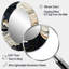 Miroir mural noir et blanc éclectique moderne-1454236275