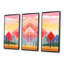 Tetbury - ensemble de reproductions d'art mural paysage abstrait-108314176-108314174